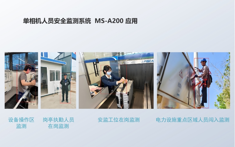 单相机人员安全监测系统  MS-A200 应用